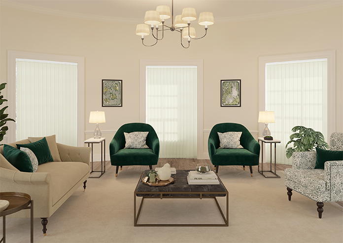 Linear Fleck, Vanilla - Vertical Blind - Image 9
